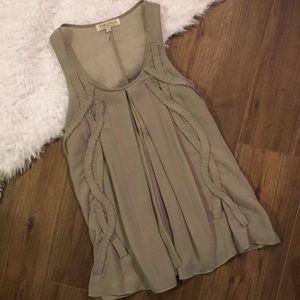 Layered sheer dressy tank